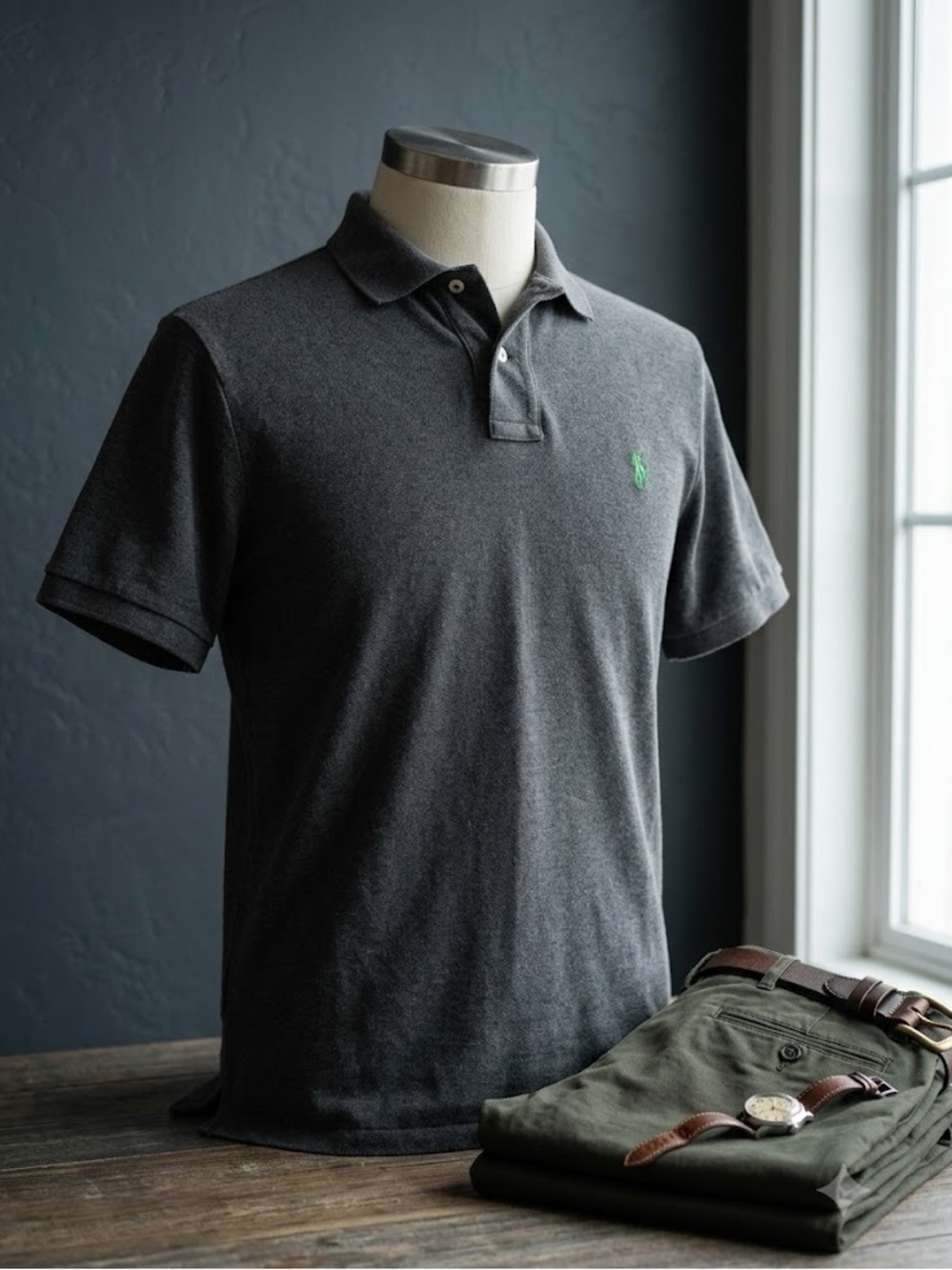 Polo Ralph Lauren Men's Grey Polo Shirt